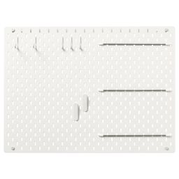 ikea skådis Pegboard combination, white, 76x56 cm-picture-46