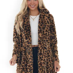 StyleCast Women Polyester Longline Open Front Jacket-5