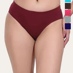 CANNY FIT Women Pack Of 6 Pure Cotton Low-Rise Hipster Briefs-image-14