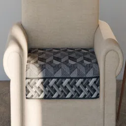 Fashion Throw Grey Printed Velvet 1 Piece Sofa Cover-27