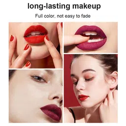 TILKOR Matte Me Set Of 2 Long Lasting Liquid Lipstick - 5 ml Each - Maroon & Russian Red image 5