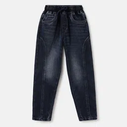 Blue Giraffe Boys Straight Fit Heavy Fade Stretchable Jeans-image-26