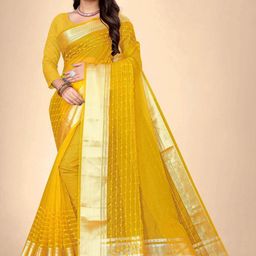 Abhilasha Zari Organza Kanjeevaram Saree-image-39