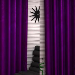152 cm (5 ft) Polyester Semi Transparent Window Curtain (Pack Of 4) (Solid, Purple)-image-20