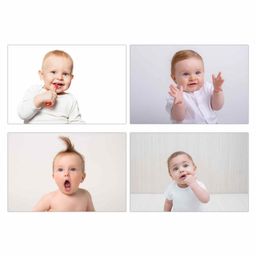 WENS HD Digital Baby Posters Pack of 4 - White-picture-10