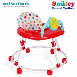 Mothertouch Smiely Round Walker With Toy Bar - White Red-image-88