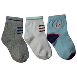 Footprints Organic Cotton Super Soft Socks Pack Of 3 - Multi Colour-image-58