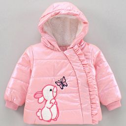 Babyoye Full Sleeves Hooded Jacket - Pink-picture-25