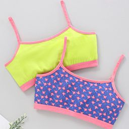 Honeyhap Premium Singlet Sleeves Bralette with   Anti-Microbial  Finish Pack of 2 - Multicolour-image-75