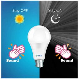 IFITech Sount Sensor 9 W LED Bulb - White-26
