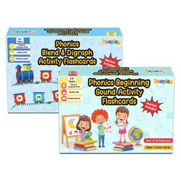 zooplay india Doxbox Phonics Sound Learning Flashcards Multicolour Pack of 2 - 56 pieces-picture-1
