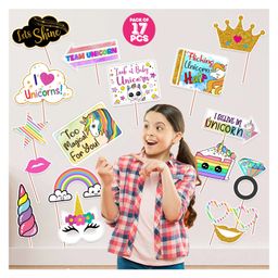 Zyozi Birthday Party Photo Props Multicolor - Pack Of 17-image-92