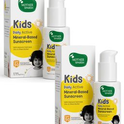 Mother Sparsh Baby Sunscreen with Natural Oatmeal & Zinc Daily Active Mineral Based Baby Sunscreen Lotion with SPF 50 Broad Spectrum UVA and UVB Protection Water & Sweat Resistant - 50 g (Pack of 2)-image-12