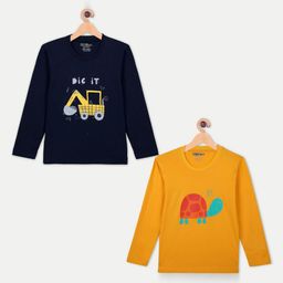 Billion Boys Typography 2 Printed Pure Cotton Applique T-shirt-image-67