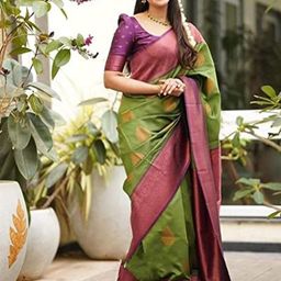 Munir Woven Design Zari Silk Blend Banarasi Saree-image-46