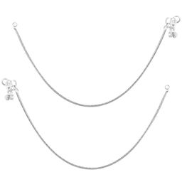 Heer Collection Silver-Plated Anklets-image-43