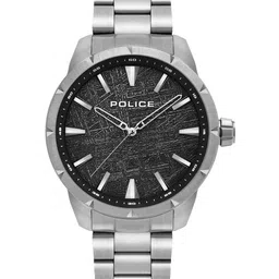 Police Men Dial & Stainless Steel Bracelet Style Straps Analogue Watch PLPEWJG2202901W-44