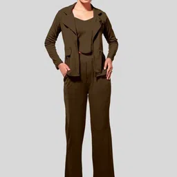 Mast & Harbour V-Neck Sleeveless Top With Trousers Co-Ords-image-95