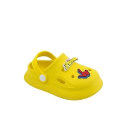 Hopscotch Boys Yellow Spiderman Applique Casual Clogs-picture-22
