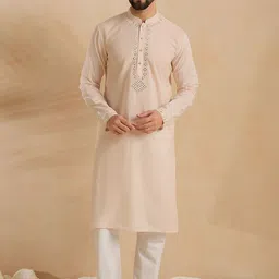 House of Pataudi Embellished Straight Kurta-image-58