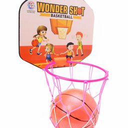 Ratnas Wonder Shot Basketball With Net Hoop (Color & Print May Vary) image 2