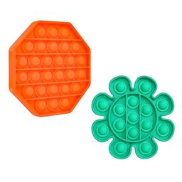 FunBlast Pop Bubble Stress Relieving Silicone Pop It Fidget Toy Pack of 2 (Colour May Vary) image 2