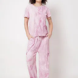 Lugo Printed Round Neck T-Shirt With Trouser-image-23