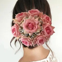 SAMYAK Floral Big Sized Hair Bun-picture-23