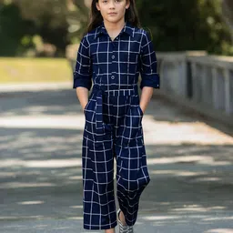 Naughty Ninos Girls Checked Basic Jumpsuit-image-86