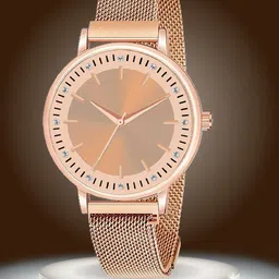 ON TIME OCTUS Women Embellished Dial & Stainless Steel Bracelet Style Straps Analogue Watch MAG-63