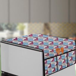 The Furnishing Tree Grey Plastic Refrigerator Cover-image-34
