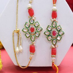 TIED RIBBONS Bhaiya Bhabhi Rakhi With Roli Chawal-image-64