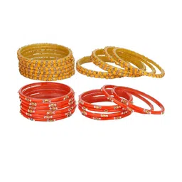 1ST TIME Yellow Alloy Bangle-47
