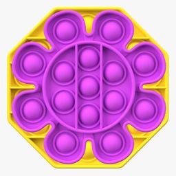 FunBlast Pop Bubble Stress Relieving Silicone Pop It Fidget Toy Pack of 2 (Colour May Vary) image 3