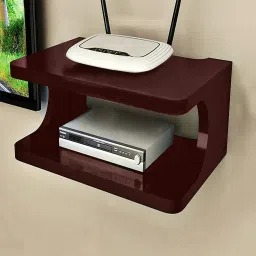 Setup Box Stand / Holder / WiFi Holder Wall Mount Shelf for Home Holding Speakers WiFi Router Game Console Remote Streaming Device MDF (Medium Density Fiber) Wall Shelf-image-30