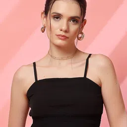 STYLECAST X KASSUALLY Women Shoulder Straps Crop Top-image-67