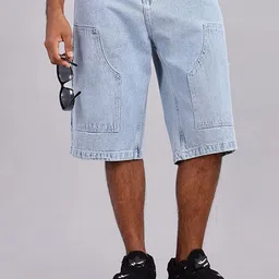 FOUL CHILD Men Washed Loose Fit High-Rise Technology Shorts-image-81