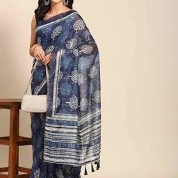 KALINI Ethnic Motifs Block Print Saree-picture-41