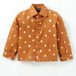 JAV CREATIONS Boys Classic Polka Dot Opaque Printed Casual Shirt-image-58