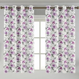 Lunar Days Set of 2 Room Darkening Eyelet Ring Window Curtain-39