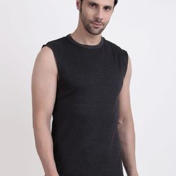 inner element Ribbed Round Neck Thermal Top-image-95