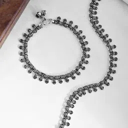 Voylla Silver-Plated Anklet-12
