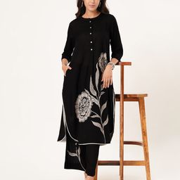 RANGMANCH BY PANTALOONS Women Printed Flared Palazzos-picture-13