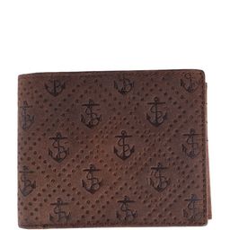 LONDON ALLEY Men Printed Leather Two Fold Wallet-8