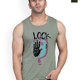SLOWLORIS Men Pack Of 2 Graphic Printed Cotton Gym Vests-picture-19