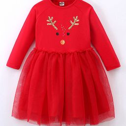 YK Girls Embellished Fit & Flare Knee Length Dress-image-86