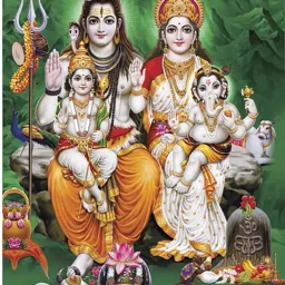 Poster N frame Bhole Nath parivar (Maa Parvati, Ganesh, Kartikey and Shiv Shankar) UV Textured Decorative Art Print Premium Quality Wall Poster un framed (Rolled) Paper Print-image-8