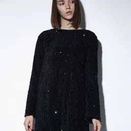 ONLY Sequins Flared Sleeve Fit & Flare Mini Dress-picture-39