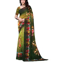 PARVOTSAV Green Polyester Saree-image-38