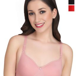 Liigne Women Pack of 3 Full Coverage Lightly Padded Bra-image-70
